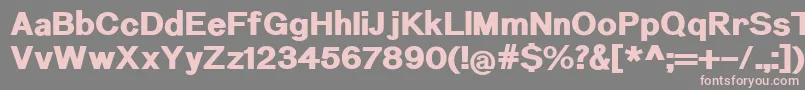Шрифт NuromHeavy – розовые шрифты на сером фоне