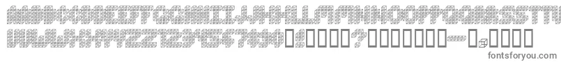 フォントCubeToss – 灰色のフォント