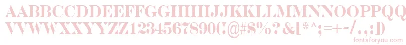 SerifernrBold Font – Pink Fonts on White Background