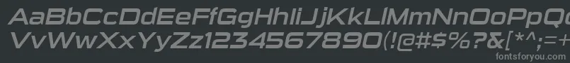 Шрифт SuigenerisrgItalic – серые шрифты на чёрном фоне