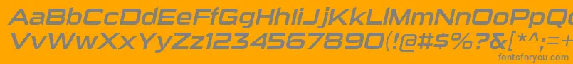 SuigenerisrgItalic Font – Gray Fonts on Orange Background