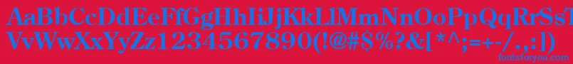 CenturyOldStyleLtBold Font – Blue Fonts on Red Background