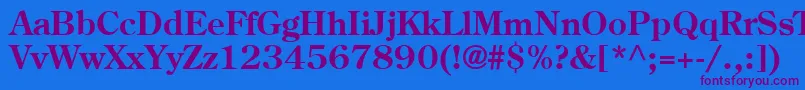 CenturyOldStyleLtBold Font – Purple Fonts on Blue Background