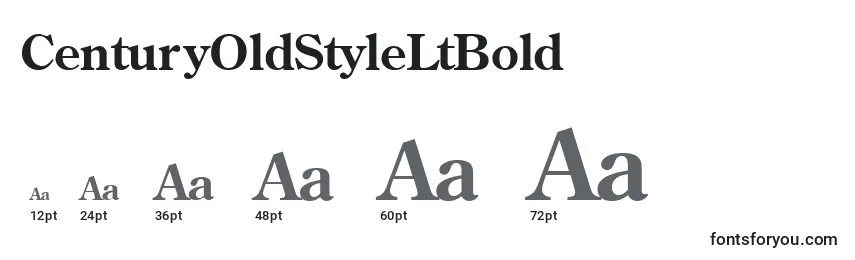 CenturyOldStyleLtBold Font Sizes