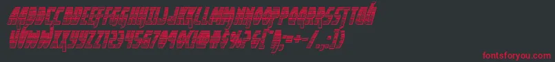 Yankeeclipperchromeital Font – Red Fonts on Black Background
