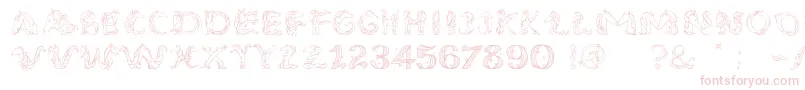 UnicornSansLight Font – Pink Fonts on White Background