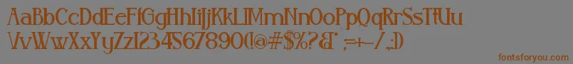 Aleijadinho Font – Brown Fonts on Gray Background