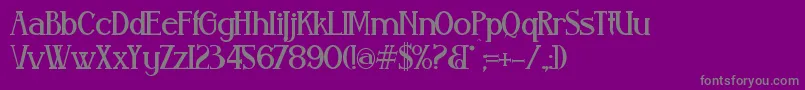 Aleijadinho Font – Gray Fonts on Purple Background