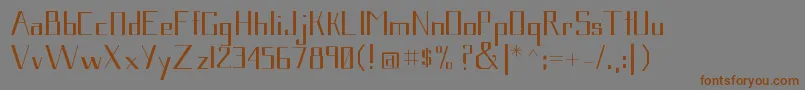 Шрифт Gavetica – коричневые шрифты на сером фоне