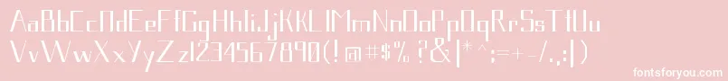 フォントGavetica – ピンクの背景に白い文字