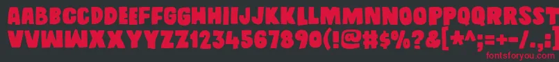 Daddyinspacedemo Font – Red Fonts on Black Background