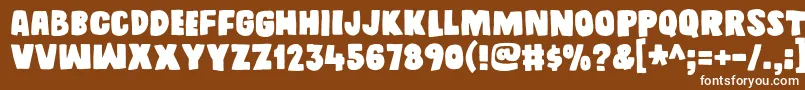 Daddyinspacedemo Font – White Fonts on Brown Background