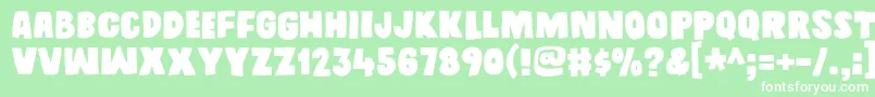 Daddyinspacedemo Font – White Fonts on Green Background