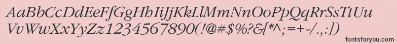 Calumet Font – Black Fonts on Pink Background