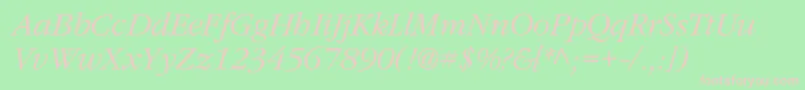 Calumet Font – Pink Fonts on Green Background