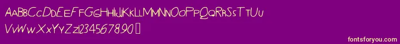More about Quentrell Font Quentrell Font – Yellow Fonts on Purple Background