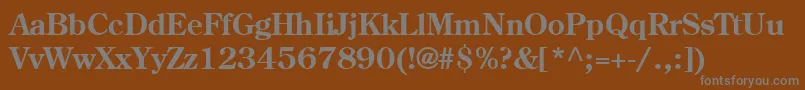 Шрифт CenturyRetrospectiveSsiSemiBold – серые шрифты на коричневом фоне