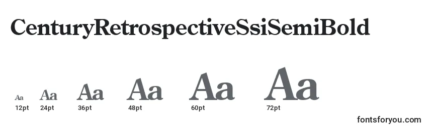 CenturyRetrospectiveSsiSemiBold Font Sizes