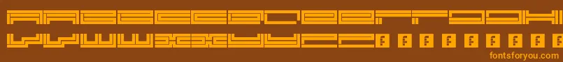 More about Trackmanic Font Trackmanic Font – Orange Fonts on Brown Background