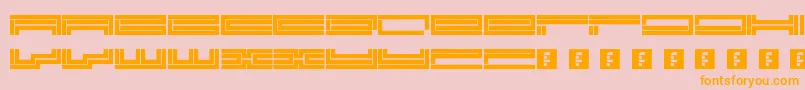 More about Trackmanic Font Trackmanic Font – Orange Fonts on Pink Background