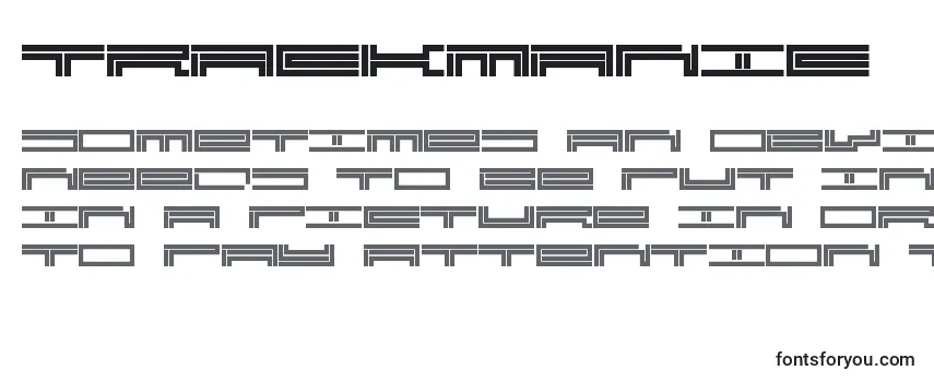 Trackmanic Font