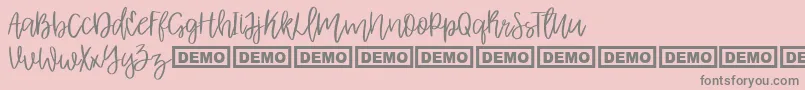 More about AlbretDemo Font AlbretDemo Font – Gray Fonts on Pink Background