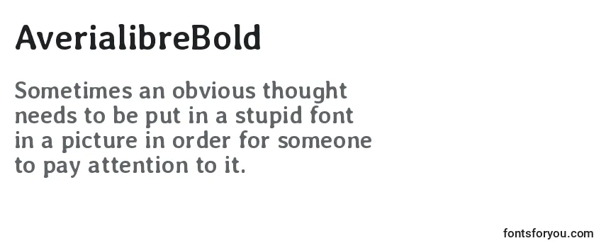 AverialibreBold Font