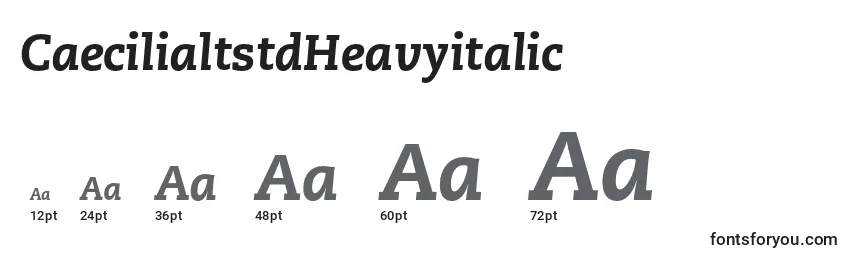 Размеры шрифта CaecilialtstdHeavyitalic