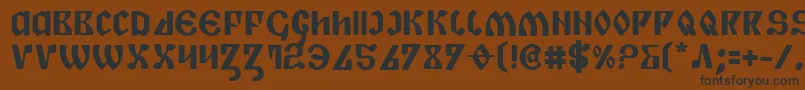 Piperb Font – Black Fonts on Brown Background
