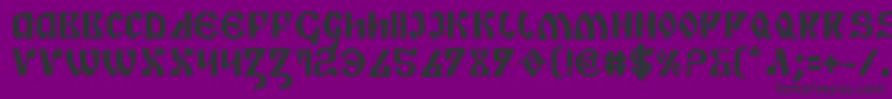 Piperb Font – Black Fonts on Purple Background