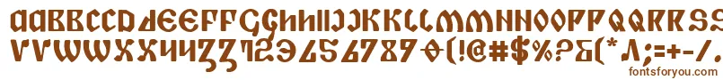 Piperb-fontti – ruskeat fontit valkoisella taustalla