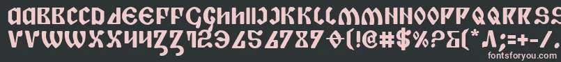 Piperb Font – Pink Fonts on Black Background