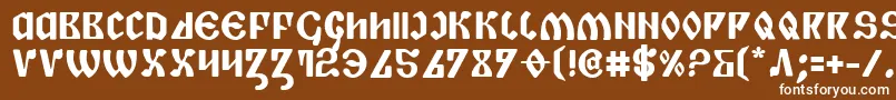 Piperb Font – White Fonts on Brown Background