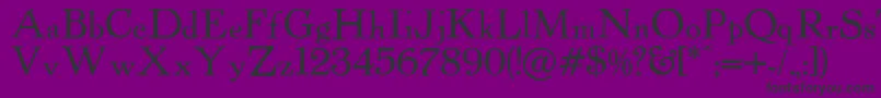 Powellantique Font – Black Fonts on Purple Background