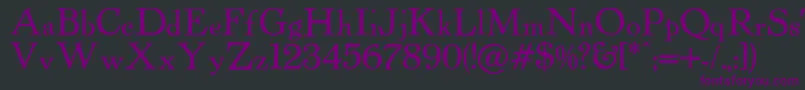 Powellantique Font – Purple Fonts on Black Background