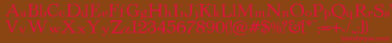 Powellantique Font – Red Fonts on Brown Background