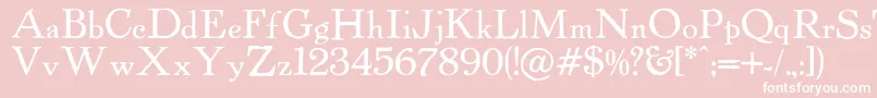 Powellantique Font – White Fonts on Pink Background