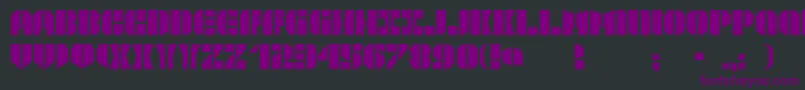 TextboxStencilmd Font – Purple Fonts on Black Background