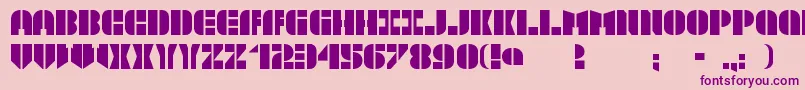TextboxStencilmd Font – Purple Fonts on Pink Background