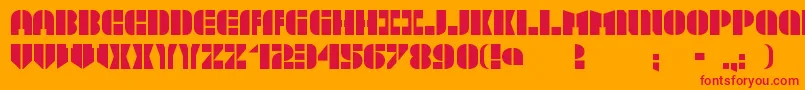 fuente TextboxStencilmd – Fuentes Rojas Sobre Fondo Naranja