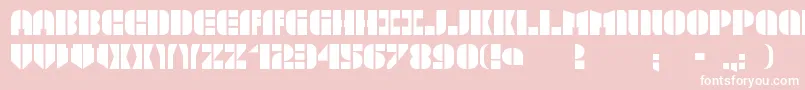 TextboxStencilmd Font – White Fonts on Pink Background