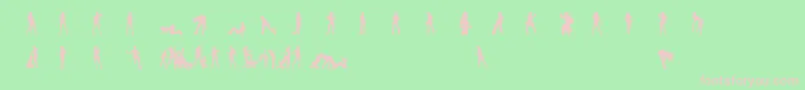 Шрифт N0rp – розовые шрифты на зелёном фоне