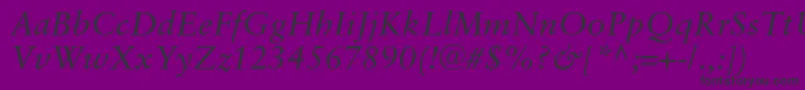 fuente SaboncItalic – Fuentes Negras Sobre Fondo Morado