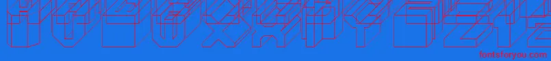 fuente Cube – Fuentes Rojas Sobre Fondo Azul