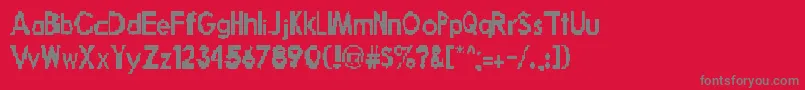 More about BrokenRobot Font BrokenRobot Font – Gray Fonts on Red Background