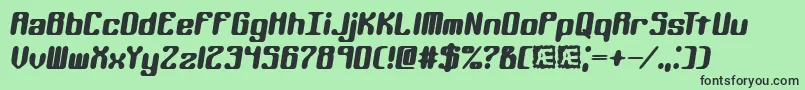 Kaliberr Font – Black Fonts on Green Background