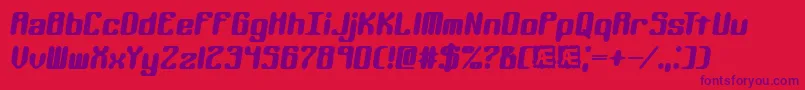 Kaliberr Font – Purple Fonts on Red Background