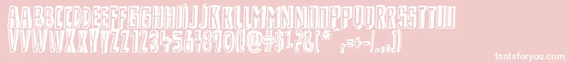 ShadyLane Font – White Fonts on Pink Background