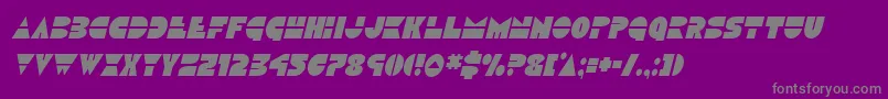 Discoduckcondital Font – Gray Fonts on Purple Background