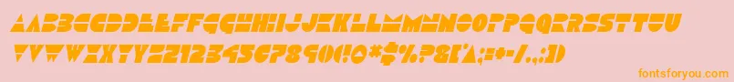 Discoduckcondital Font – Orange Fonts on Pink Background